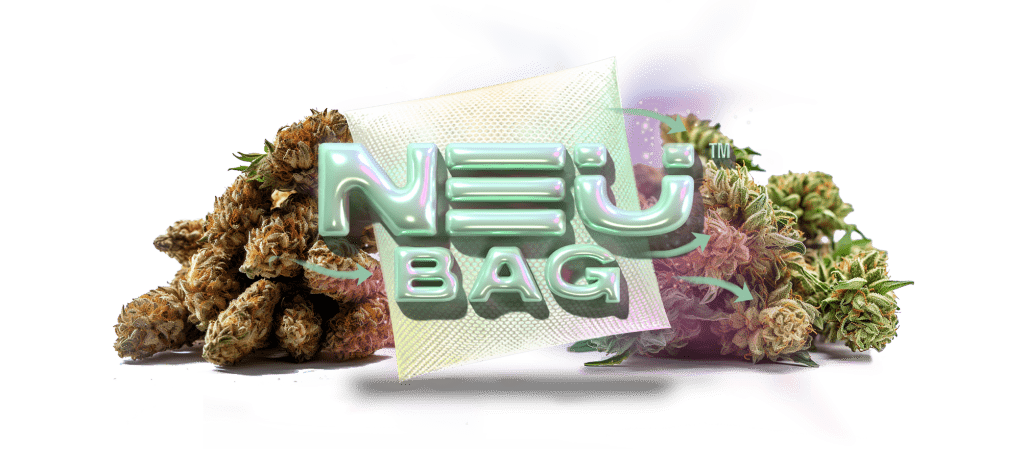 flower enriched by neu bags with bag and logo