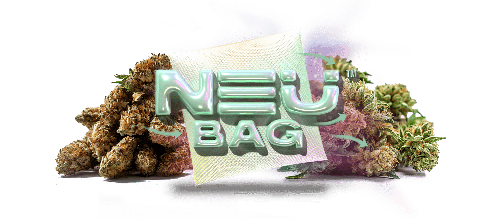 flower enriched by neu bags with bag and logo
