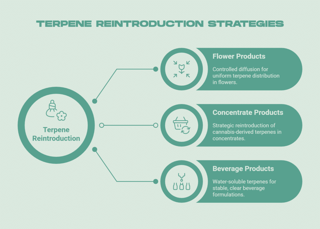 Terpene Reintroduction for Aged Products - visual selection
