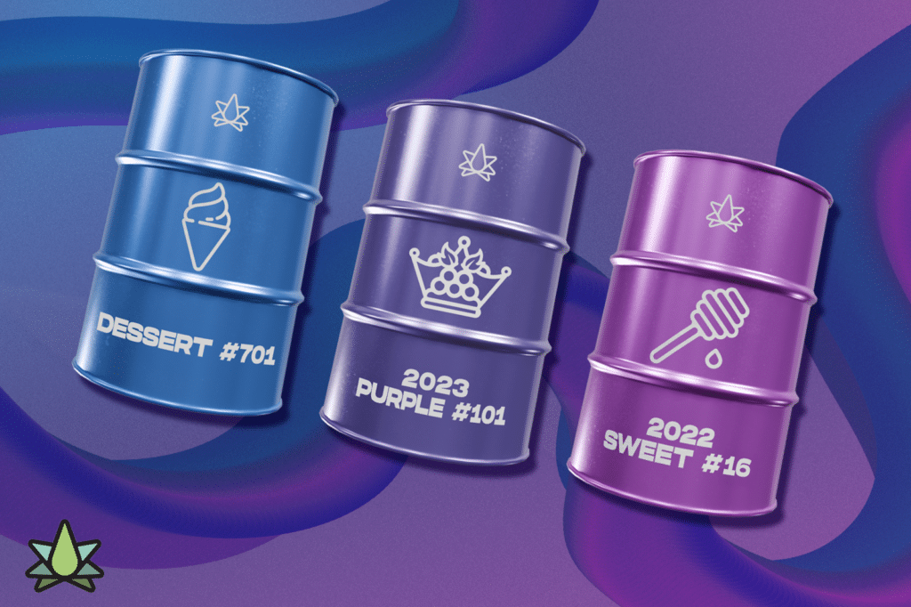 Tins of terpenes from Terpene Belt Farms