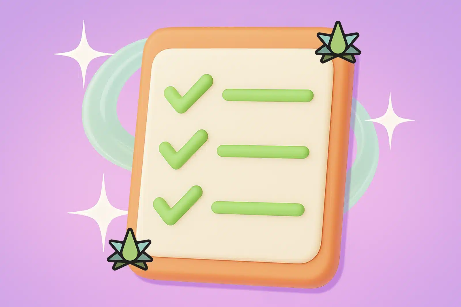 An animated image of the supplier audit checklist from Terpene Belt Farms, placed against a purple background